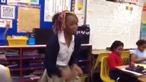 Girl goes crazy in school