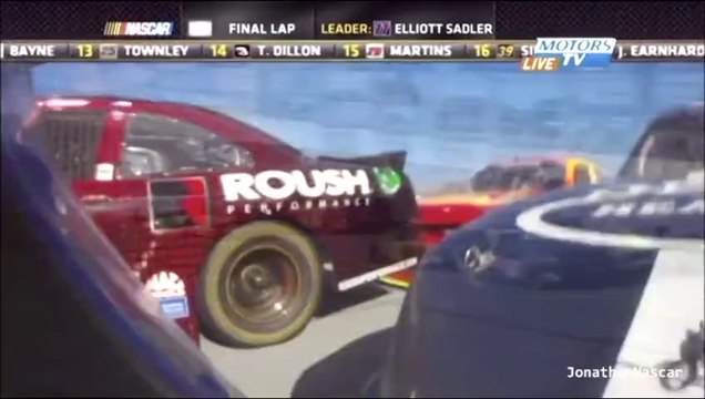Crashes & Finish Talladega 2014 NASCAR Nationwide Series