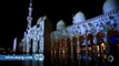 شاهد .. إضاءة مسجد الشيخ زايد وقت الأذان بطريقة مذهلة