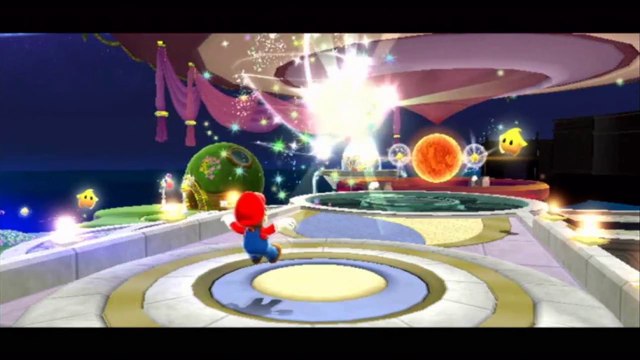 Super Mario Galaxy - Usine de robots - Étoile : Le gros truc à trois pattes