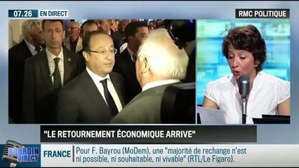 RMC Politique : "Le retournement économique arrive", François Hollande - 05/05