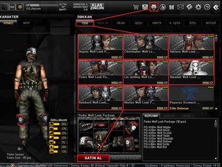 Joygame Wolfteam Karakterleri Kurt Görünüş Paketleri