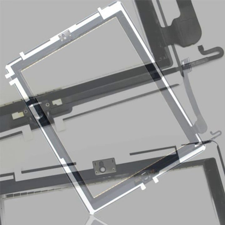 Hytparts.com-Replacement LCD Touch Display Digitizer Front Panel with Home Button Assembly For iPad 4 White