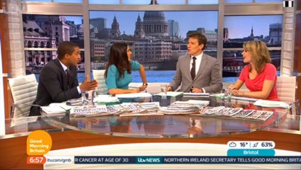 Olly Murs on Good morning Britain.