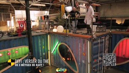EM103 Défi: verser du thé de 3 mètres de haut!