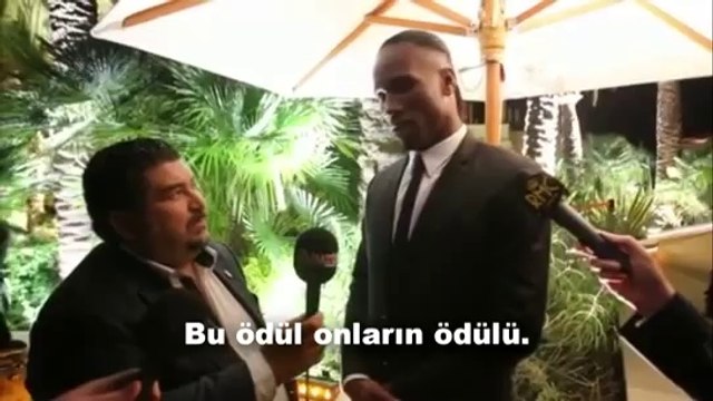 Drogba aldığı ödül ile ilgili konuştu!