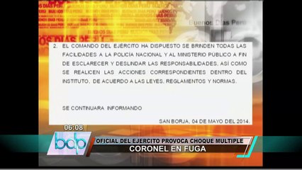 Arequipa: Coronel del Ejército ebrio provocó triple choque y atropelló a un sereno