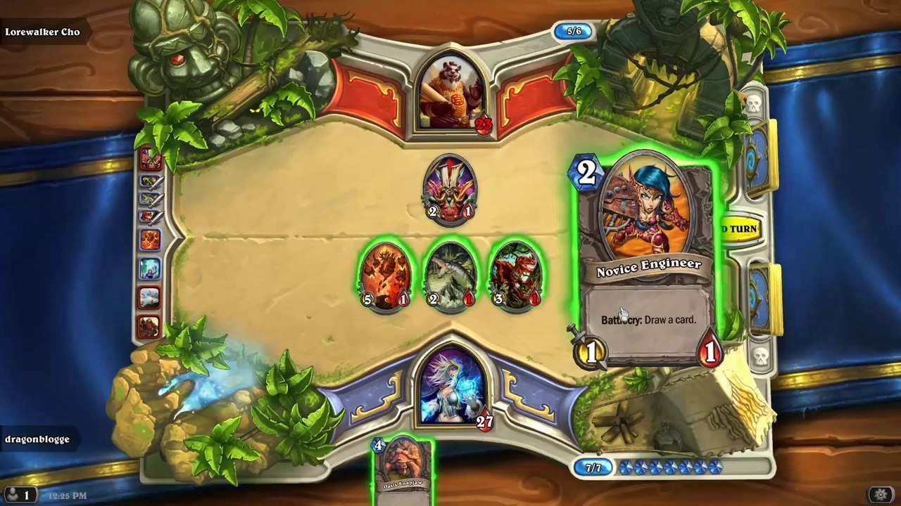 Hearthstone Lets Play- Practice Against Lorewalker Cho