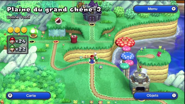 New Super Mario Bros. U - Plaine du Grand Chêne - 1-3 : Colline Yoshi