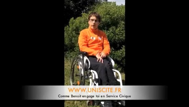Benoit, volontaire en Service Civique avec Unis-Cité