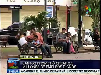 Download Video: Dice pdte. Santos que si es reelecto creará 2.5 millones de empleos