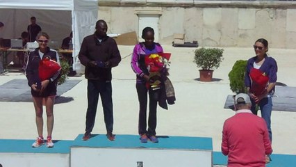 10 KM DE NIMES 2014 Podium féminin semi-marathon