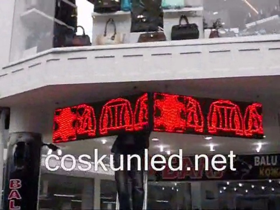160x48cm wifi kontrol kartlı kayan yazı 3d akıllı tabela www.coskunled.net