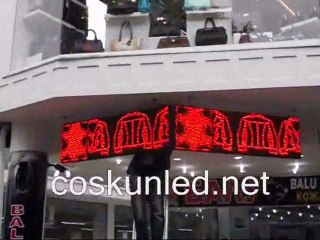 160x48cm wifi kontrol kartlı kayan yazı 3d akıllı tabela www.coskunled.net