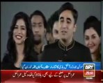 Chairman PPP Bilawal Bhutto Zardari with stars at Sindh Festival