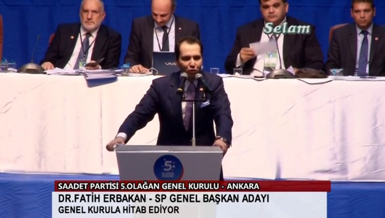 Saadet Partisi 5.Olağan Genel Kurulu Dr.Fatih ERBAKAN'ın Genel Kurul Konuşması