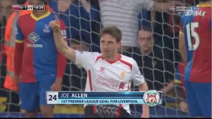 Joe Allen Goal ~ Crystal Palace vs Liverpool 0-1 05-05-2014