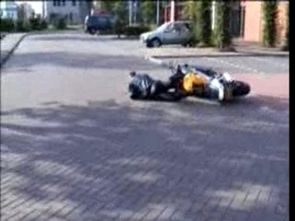 Chute en moto
