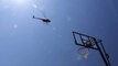 Amazing Basket-Ball trickshot from an helicopter