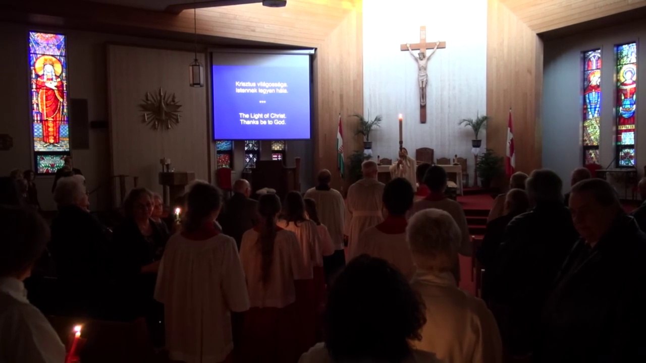 Nagyszombati mise a Szent Erzsébet Katolikus Templomban