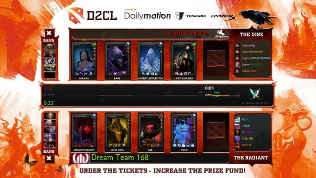 D2CL S3 Empire vs Dreamteam 168 (Russian stream)