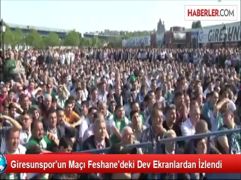 Giresunspor'un Maçı Feshane'deki Dev Ekranlardan İzlendi