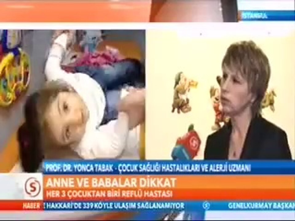 Çocuk Sağlığı Hastalıkları ve Alerji Uzmanı Prof. Dr. Yonca Tabak  Çocuklarda Reflü Hastalığı