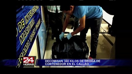 Policía Nacional incauta 300 kilos de droga en el Callao