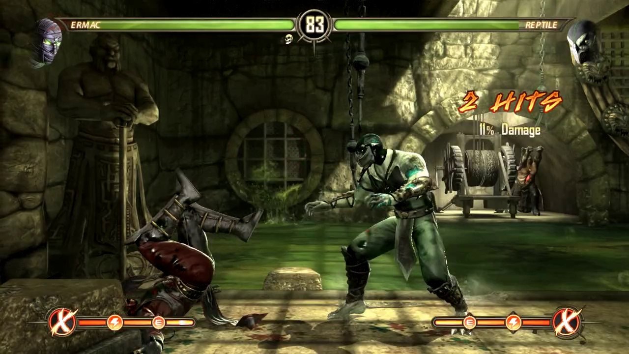 Mortal Kombat Komplete Edition. Ermac vs Reptile