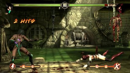 Mortal Kombat Komplete Edition. Jade vs Skarlet