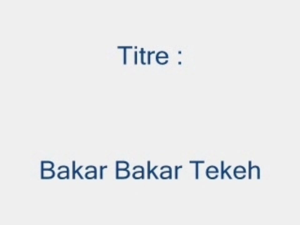 Chanson Afare - Bakar Bakar Tekeh