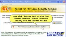 Remove local security from NSF file - Kernel for NSF Local Security Removal