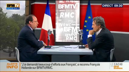 François Hollande avoue des regrets pour ses deux premières années