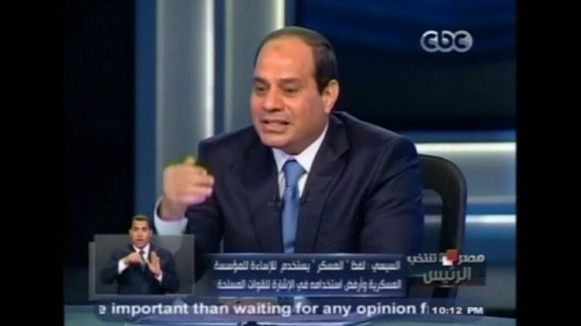 Egypt's Sisi says Muslim Brotherhood is finished