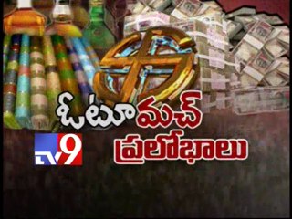 Crores of money, liquor caught in Seemandhra