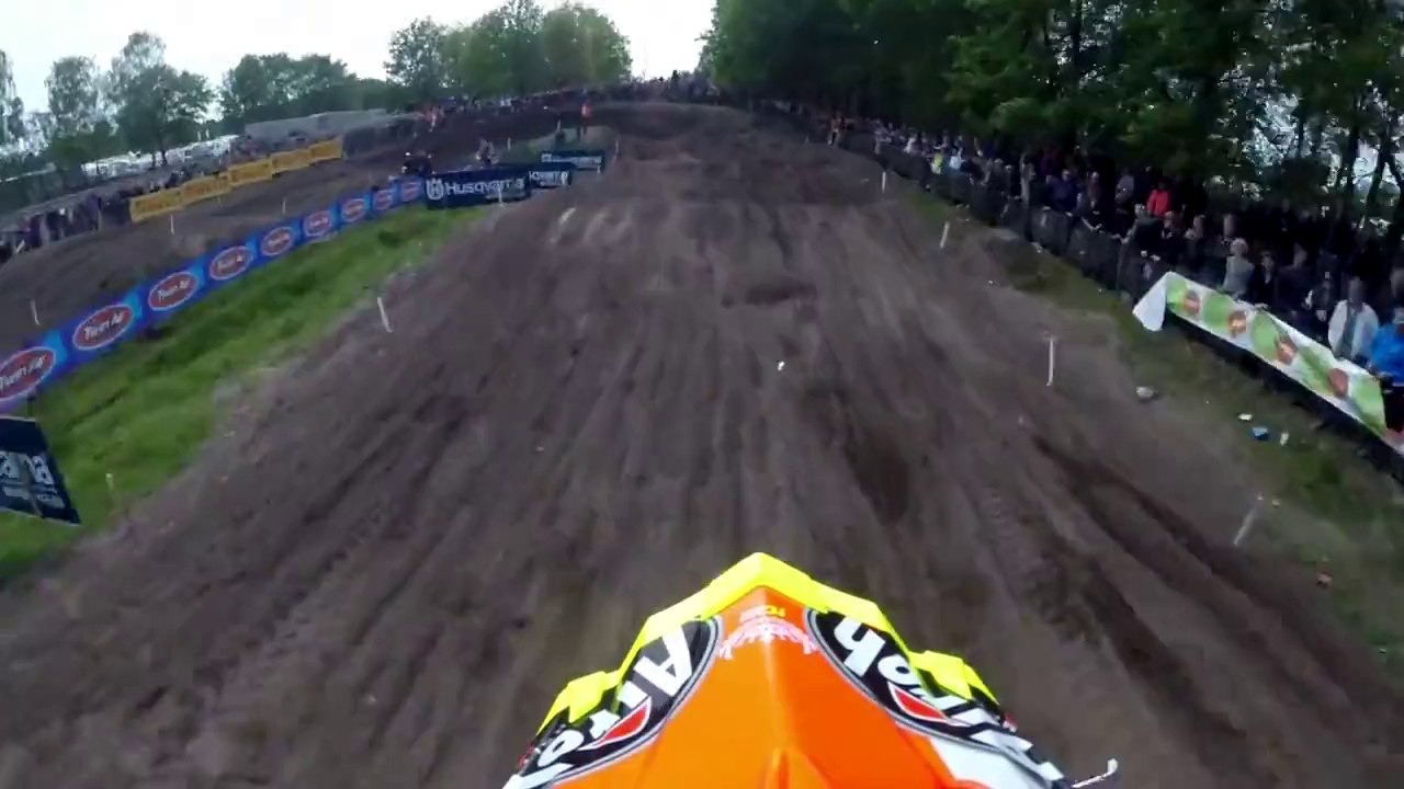 GoPro HD Antonio Cairoli Moto 2 Win FIM World Motocross Championship Valkenswaard, Netherlands