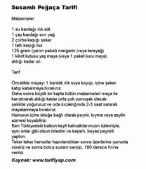 Susamli Poğaça Tarifi