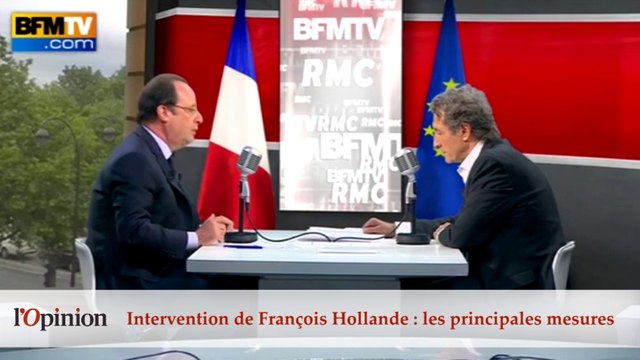 60 : Intervention de François Hollande, les principales mesures