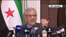 مؤتمر صحفي  لوزير الدفاع في الحكومة السورية المؤقتة