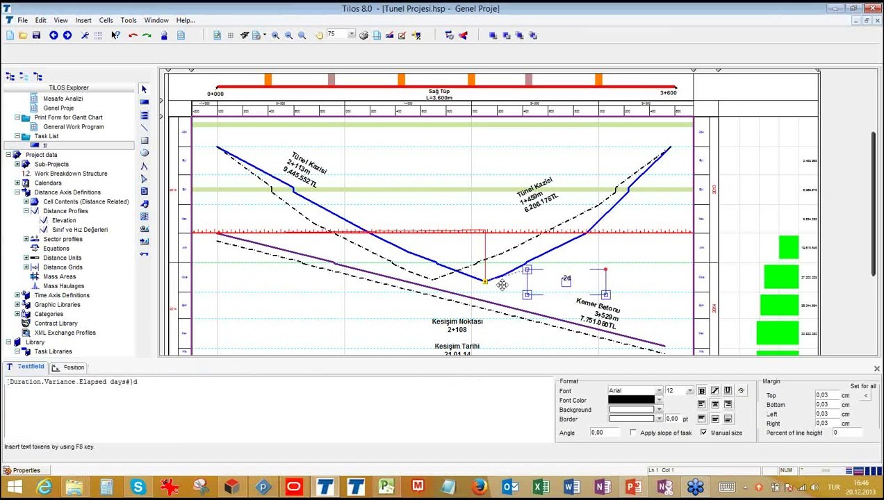 Tilos Doğrusal Planlama ile Örnek Tünel Projesi Oluşturma
