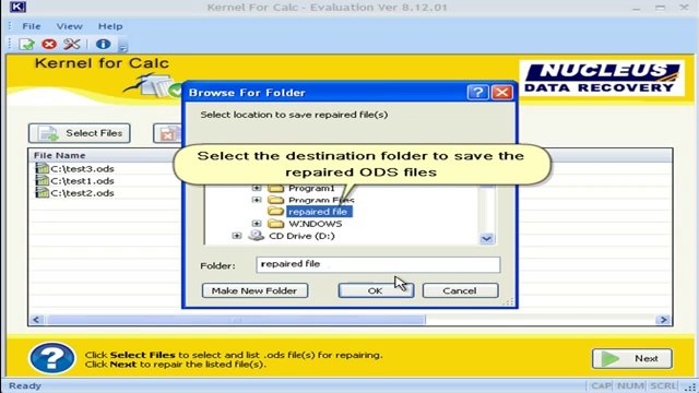 Recover inaccessible and corrupted OpenOffice ODS files - Kernel for Calc