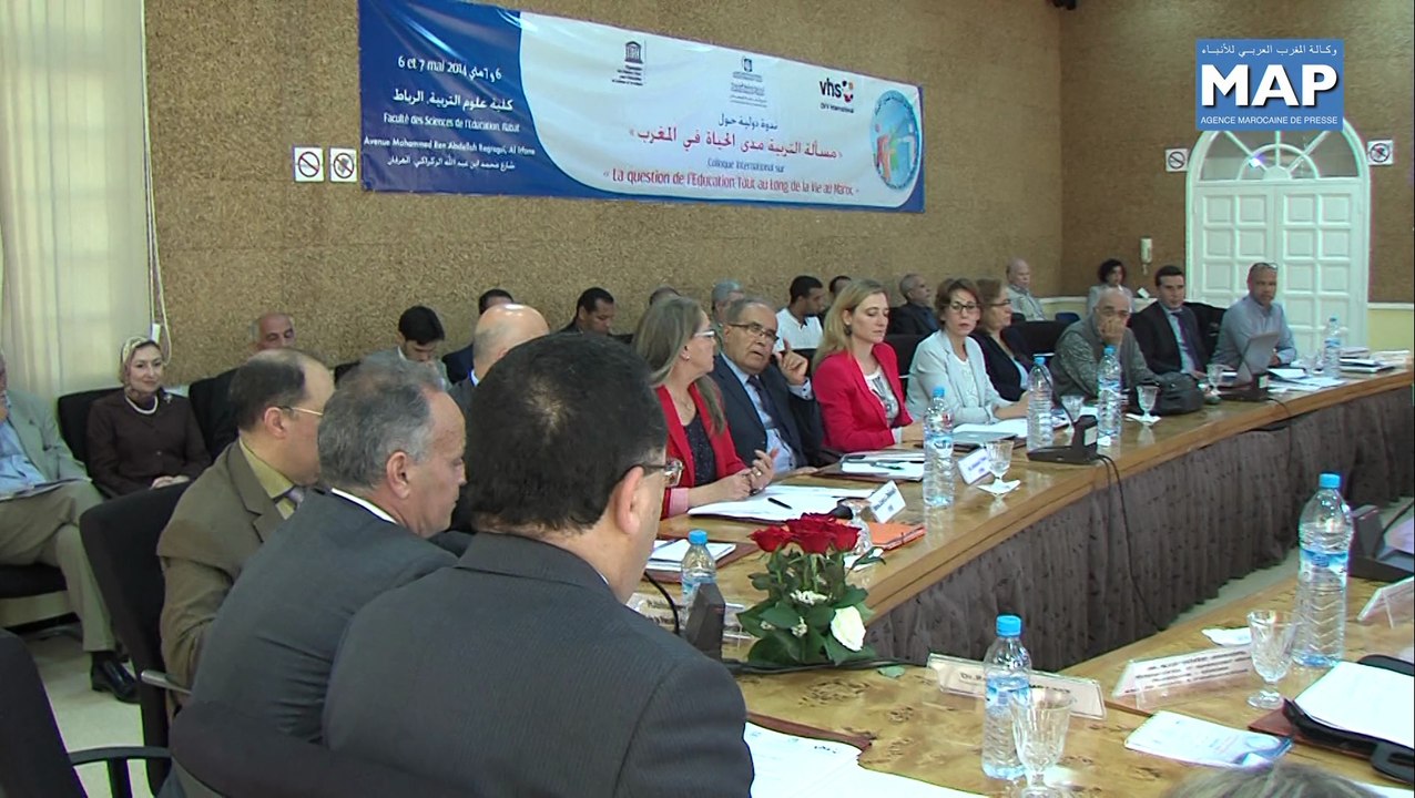 Un colloque international à Rrabat sur l' Education Tout au long DE L AVIEau Maroc
