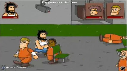 ตลก Funny Hobo Prison Brawl เกมส์ Hobo Prison Brawl Game