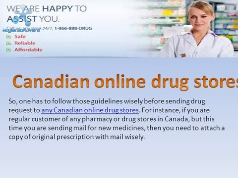 Canadian online drugstores