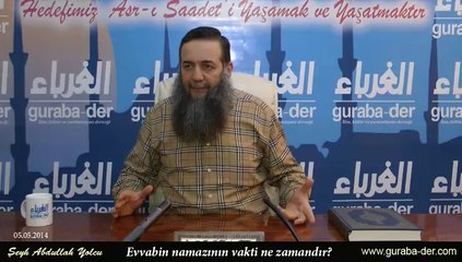 evvabin namazının vakti ne zamandır