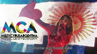 ¡¡3 Años de Miley Cyrus en Argentina!!