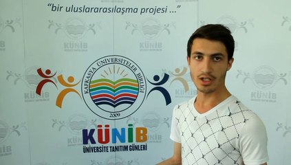 KUNİB TANITIM GÜNLERİ ÖĞRENCİ RÖPORTAJI-2