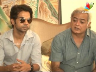 Rajkummar Rao, Hansal Mehta, Raju Singh at 'Citylights' Background Score Recording