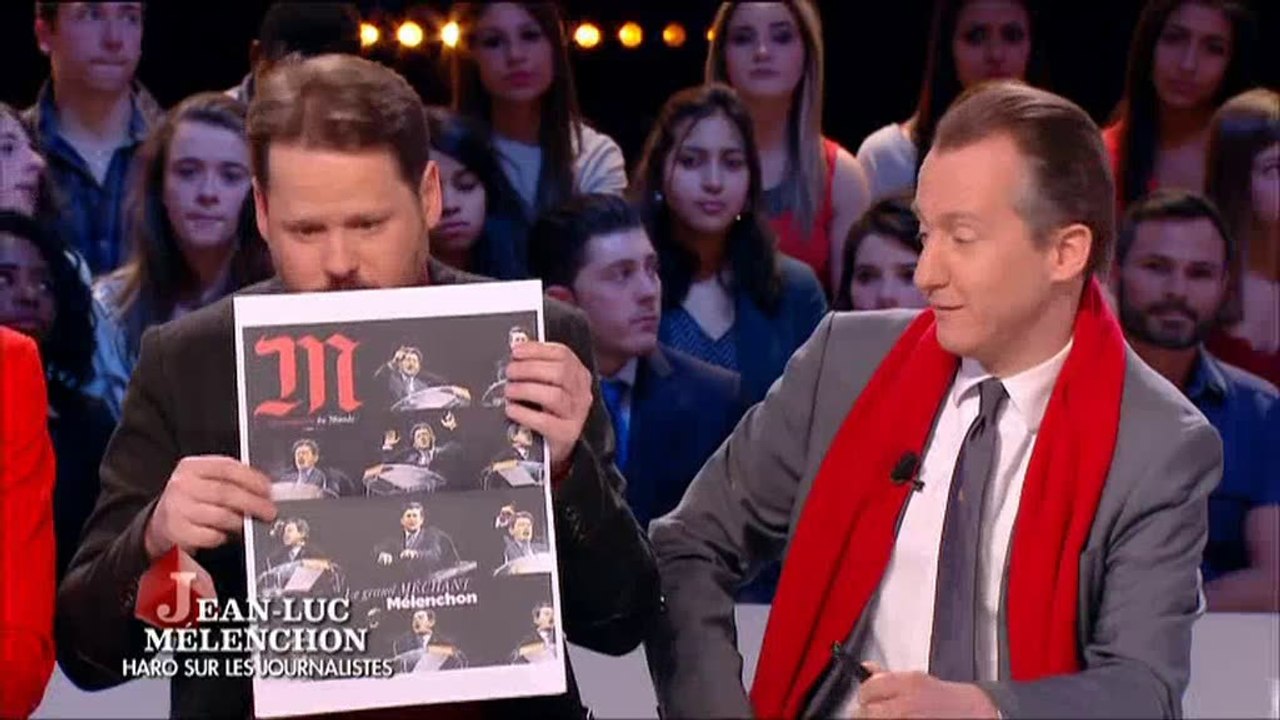 François Delapierre critique la couverture du Monde sur Jean-Luc Mélenchon au Grand Journal de Canal+