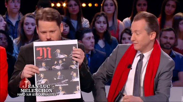 François Delapierre critique la couverture du Monde sur Jean-Luc Mélenchon au Grand Journal de Canal+